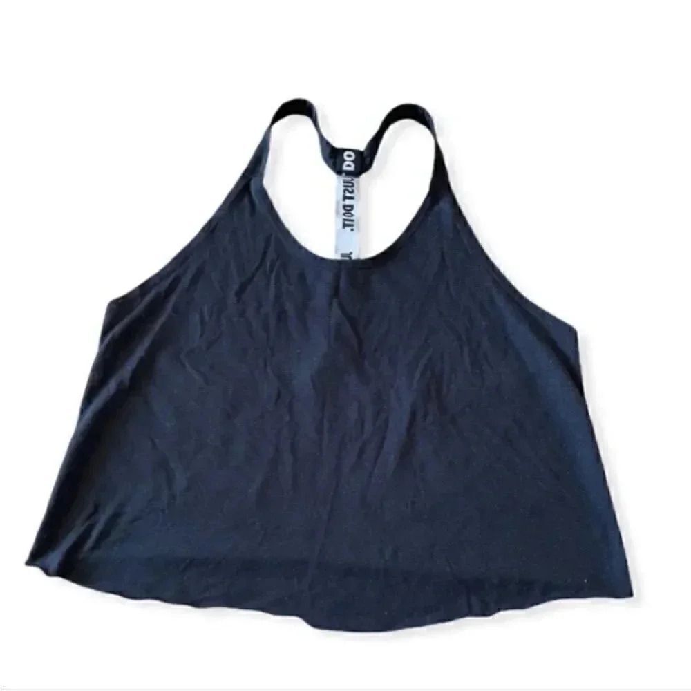 NIKE Dri-Fit Black Racer Back Asymetrical Tank Top SZ M
